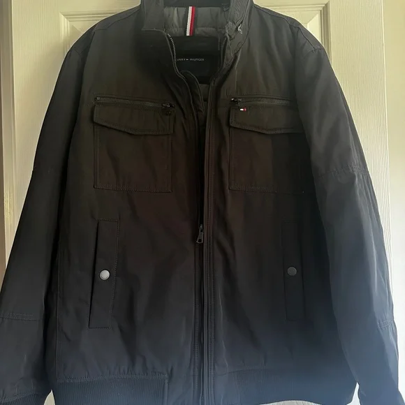 Tommy Hilfiger Men’s Black Performance Bomber Jacket - Sz XXL - Picture 5 of 9